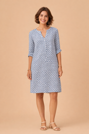 Sweetheart Neckline Midi Dress for Women – Relaxed Summer Dress – Lily