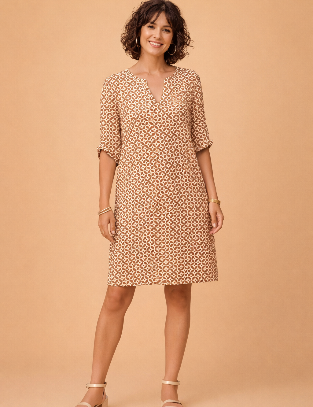 Sweetheart Neckline Midi Dress for Women – Relaxed Summer Dress – Lily