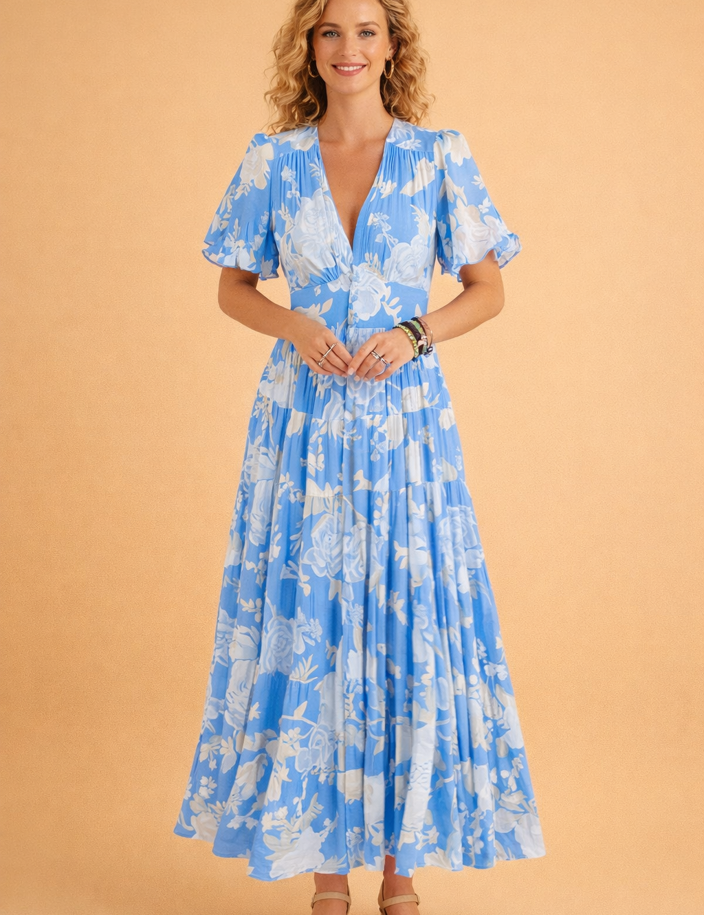 Floral Dress for Women – Fitted Classic Occasion Dress – Allie