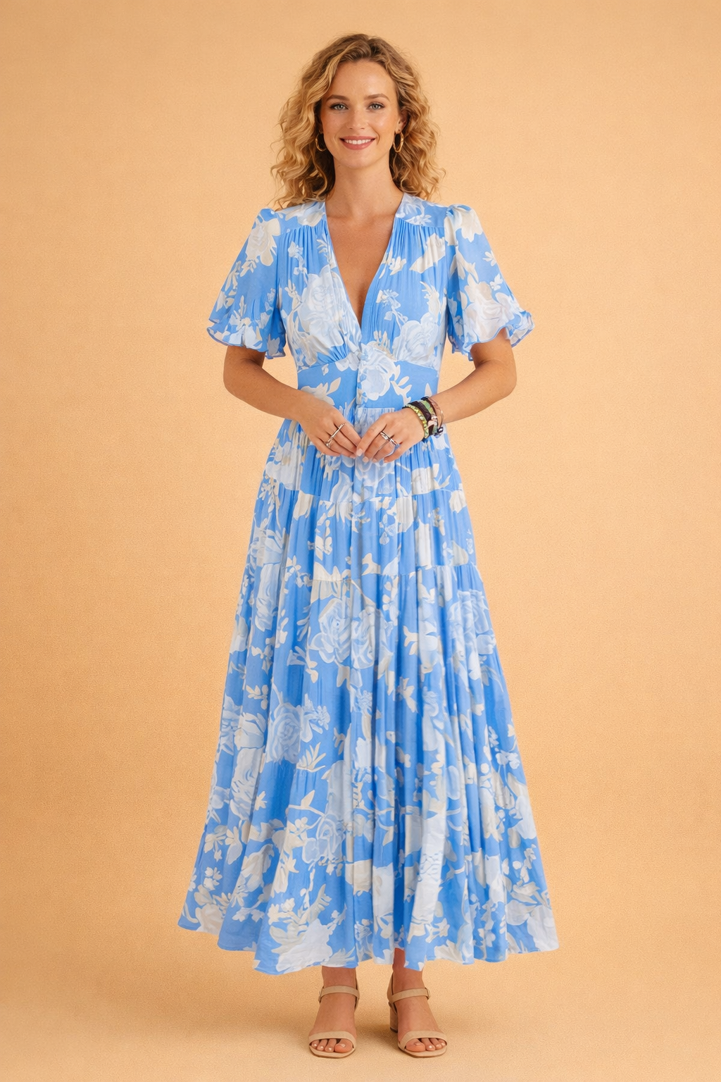 Floral Dress for Women – Fitted Classic Occasion Dress – Allie