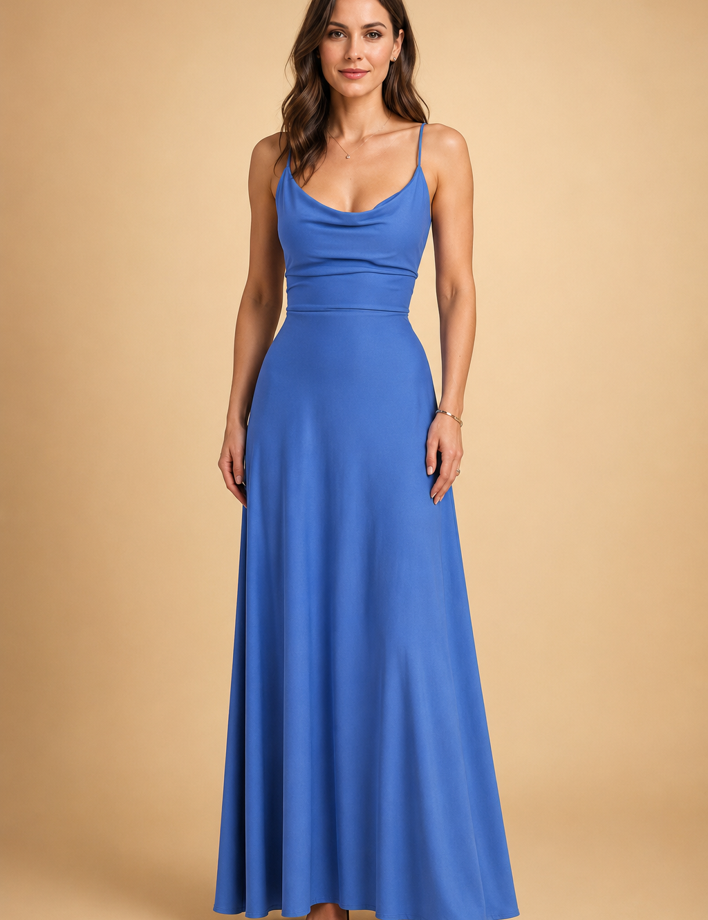 Sustainable Maxi Dress for Women – V-Neck Recycled Occasion Dress – Freya