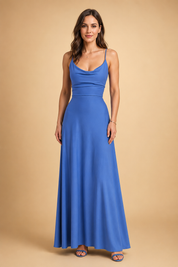 Sustainable Maxi Dress for Women – V-Neck Recycled Occasion Dress – Freya