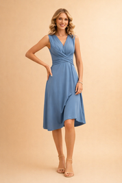 V-Neck Mini Dress for Women – Twist-Front Summer Dress – Chelsea