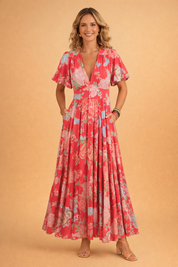 Floral Dress for Women – Fitted Classic Occasion Dress – Allie
