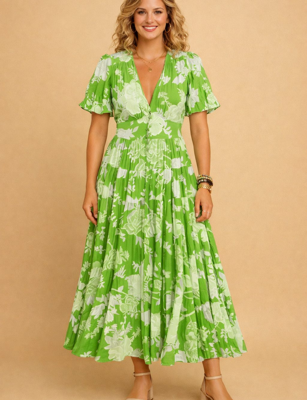 Floral Dress for Women – Fitted Classic Occasion Dress – Allie