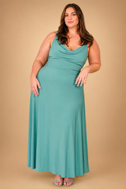 Sustainable Maxi Dress for Women – V-Neck Recycled Occasion Dress – Freya