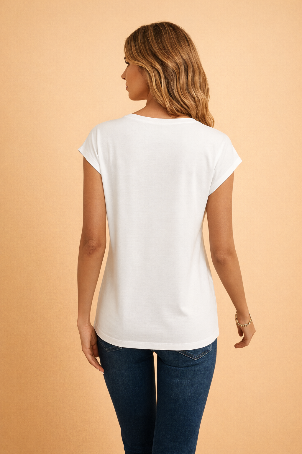Relaxed V-Neck Top for Women – Soft Everyday Occasion Top – Kathy