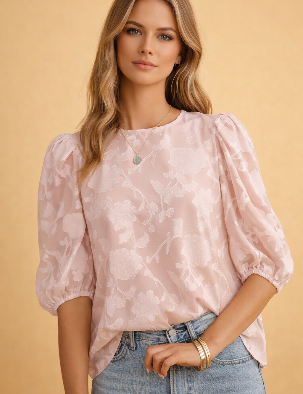 Puff-Sleeve Blouse for Women – Timeless Elegant Top – Airlie