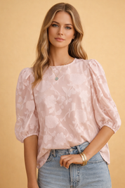 Puff-Sleeve Blouse for Women – Timeless Elegant Top – Airlie