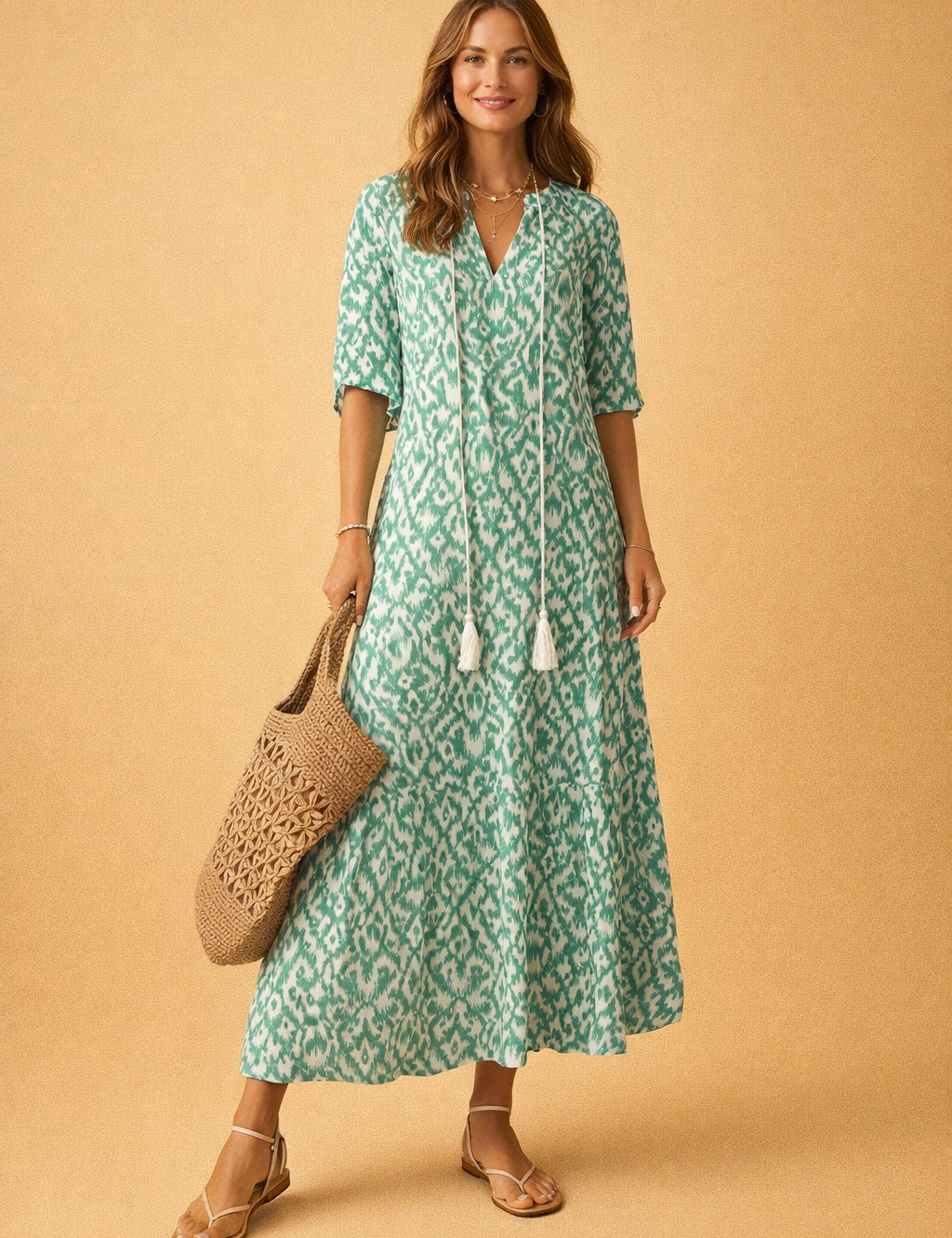 european-polish-model-green-ikat-midi-dress-full-body-studio-posed-shot-shopify-product_5058de0d-8655-4476-901a-8434a9fa295d.png
