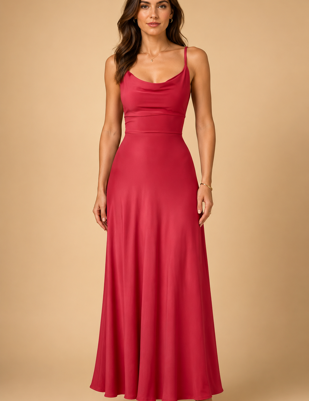 Sustainable Maxi Dress for Women – V-Neck Recycled Occasion Dress – Freya