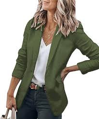 Black Blazer for Women – Elegant Long-Sleeve Office Blazer