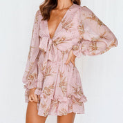 Short Floral Dress for Women – Comfortable Casual Summer Dress – Chlowy