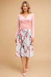Women's Floral Dress Set – Vibrant Two-Piece Spring & Summer Dresses – Vivian