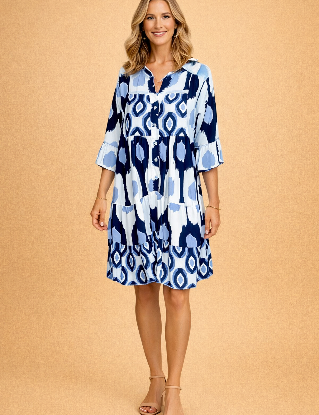 4-Sleeve Everyday Dress – Galilea
