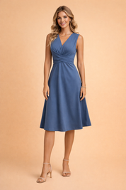 V-Neck Mini Dress for Women – Twist-Front Summer Dress – Chelsea