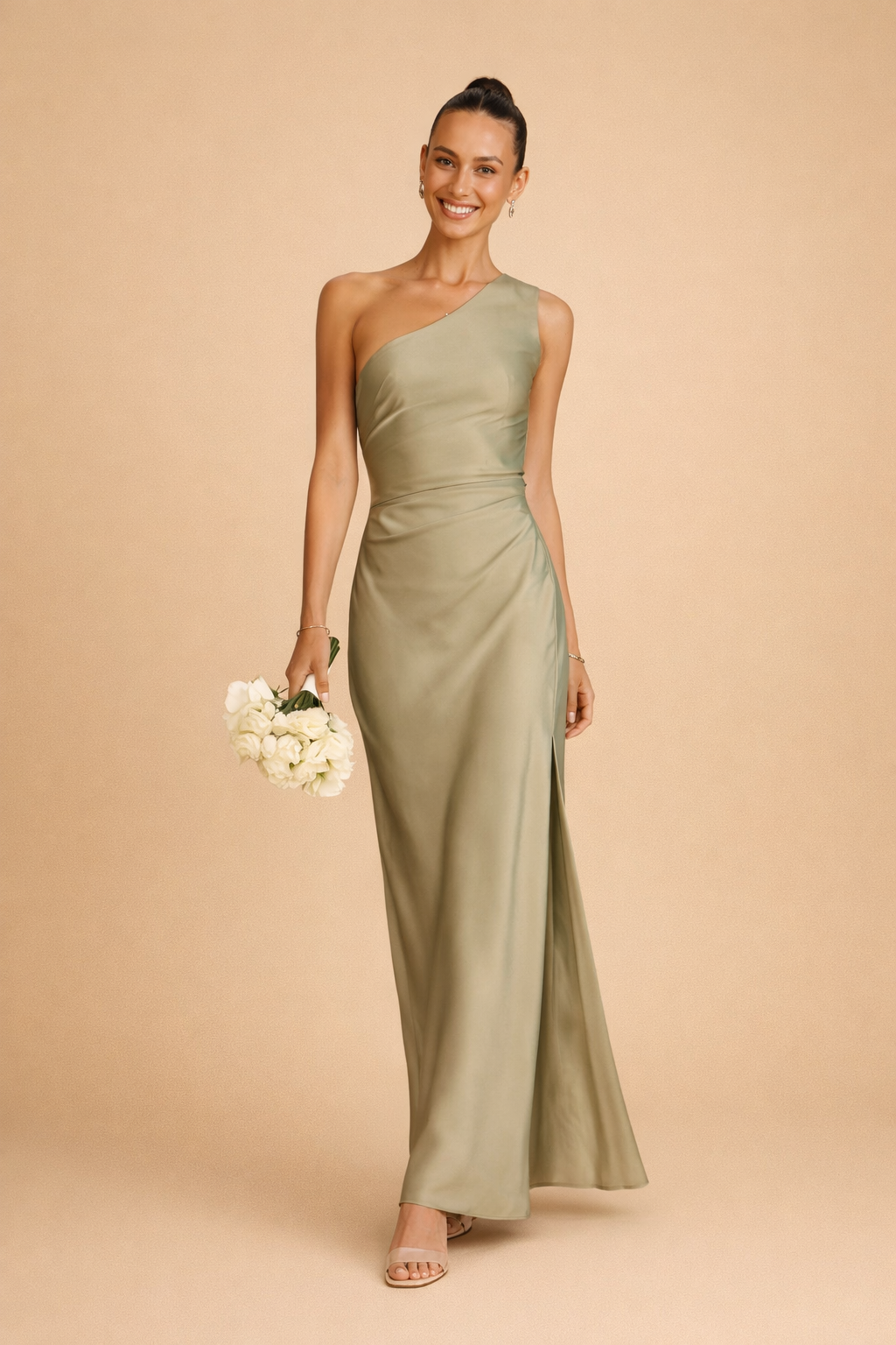 Maxi Dress for Women – Asymmetric-Slit Occasion Maxi Dress – Delphine