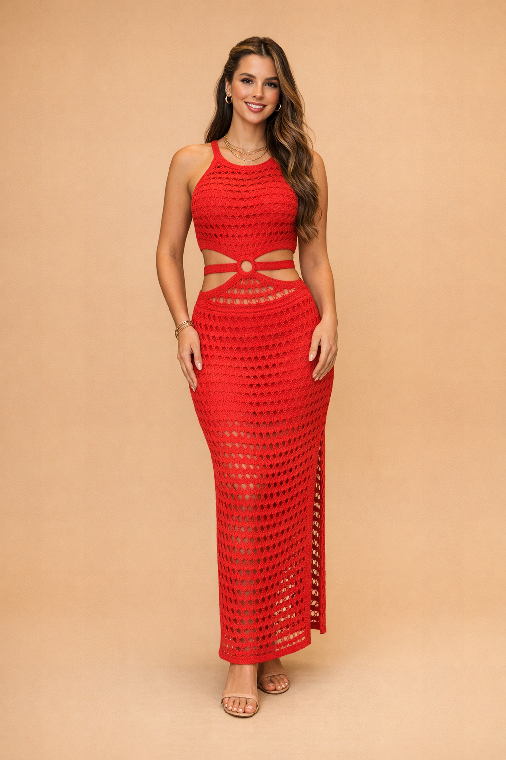 Sheer Mesh Dress for Women – Floaty Summer Occasion Dress – Hazel