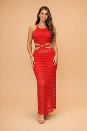 Sheer Mesh Dress for Women – Floaty Summer Occasion Dress – Hazel