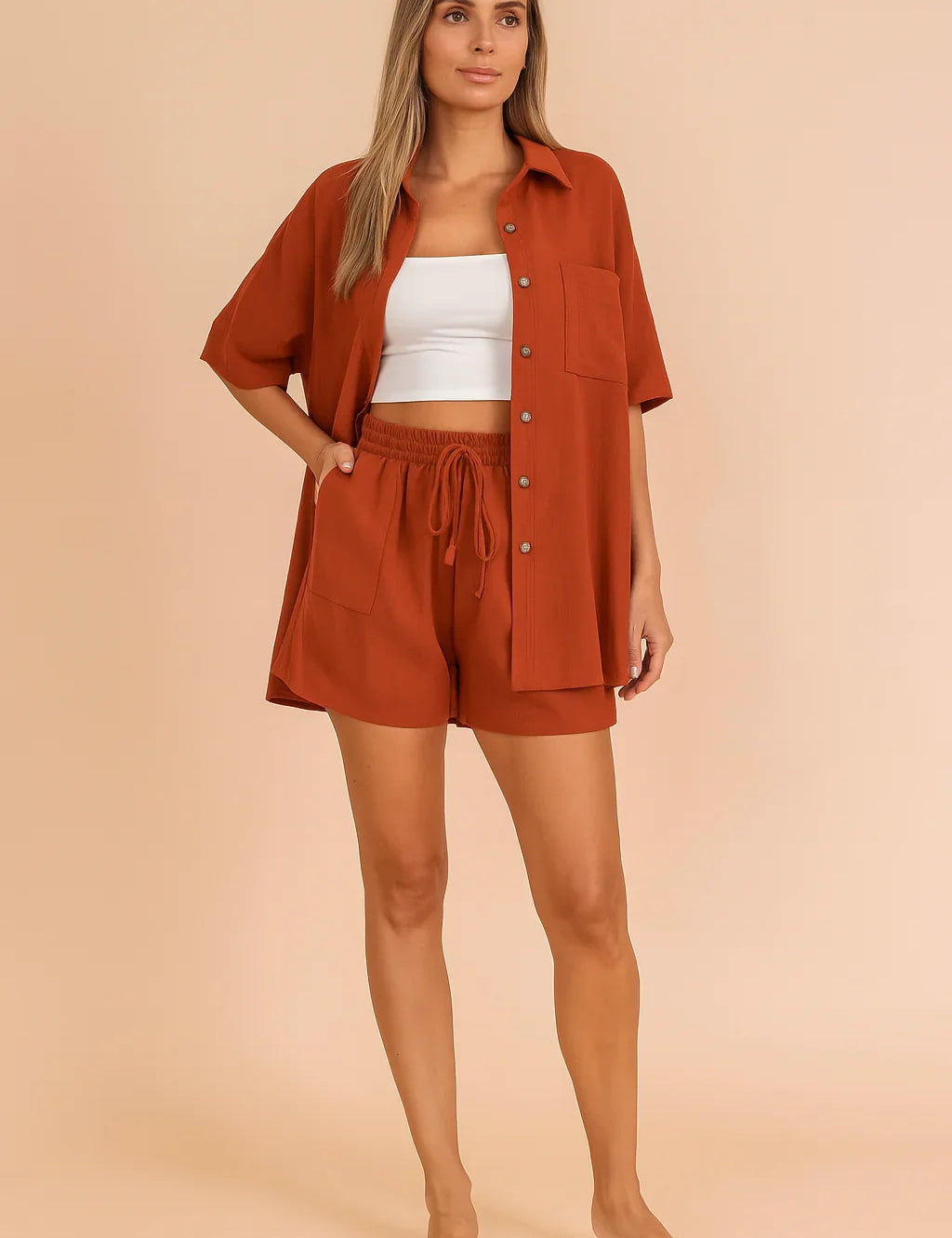 Top & Shorts Set for Women – Relaxed Two-Piece Summer Set – Kirra