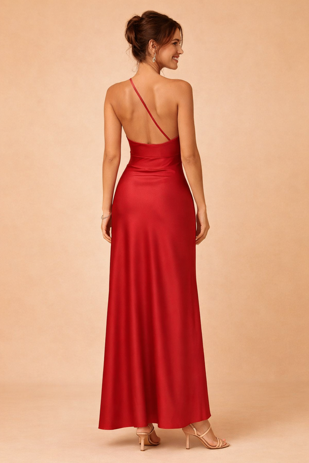 One-Shoulder Maxi Dress for Women – Elegant Everyday Occasion Dress – Abigail